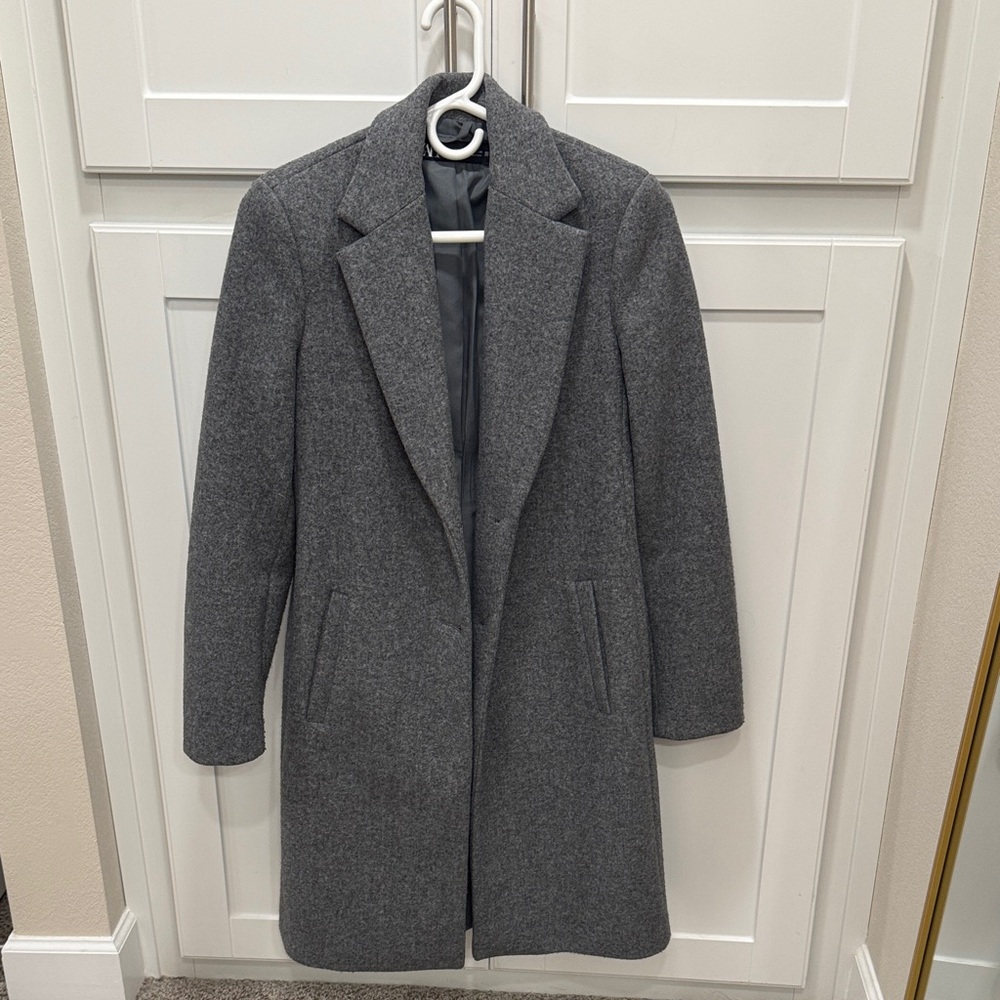 Gray Zara Pea Coat